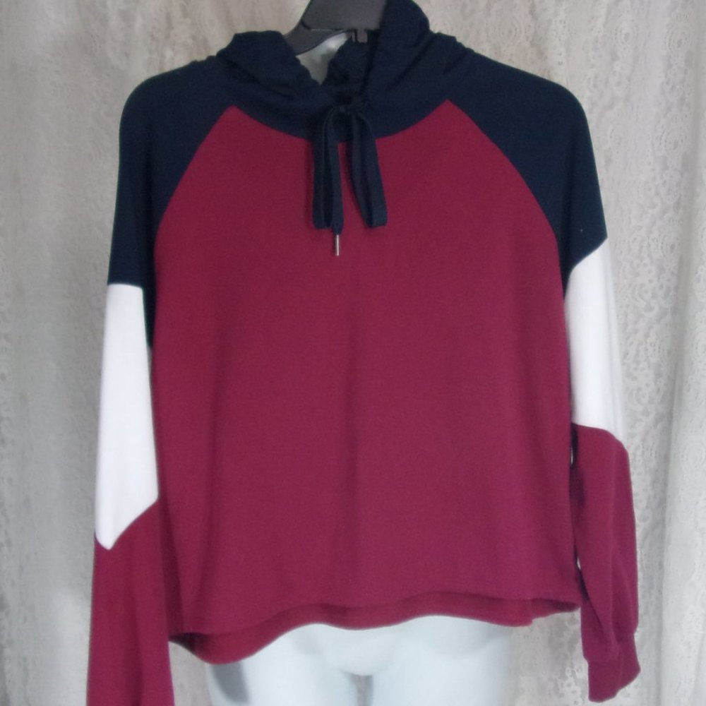 Sweatshirt Hoodie Wine Blue Ivory